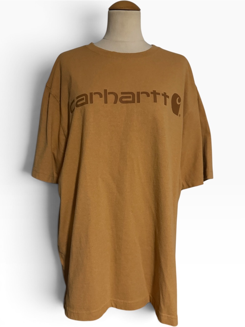 Carhartt Original Fit Logo Crewneck T-Shirt Brown Size L
